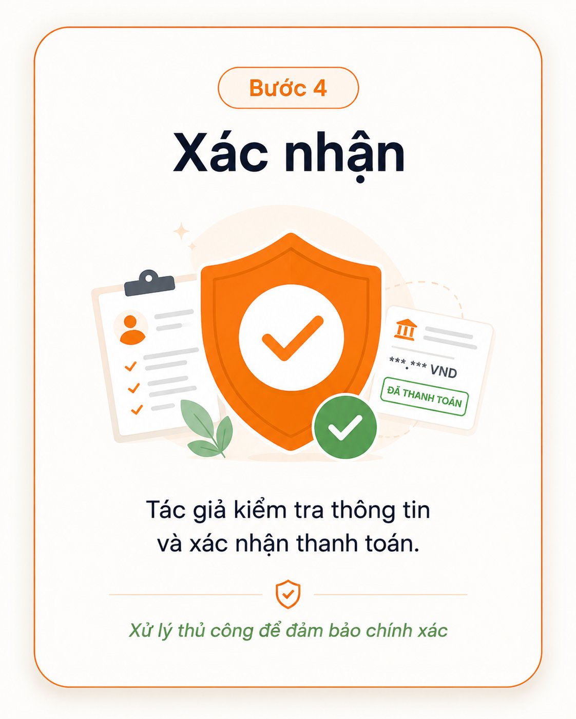 Bước 4 — Xác nhận